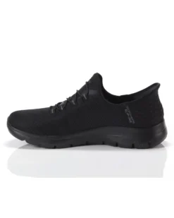 SKECHERS - SUMMITS DIAMOND DREAM- Slip-ins nera da donna con soletta in memory