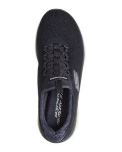 SKECHERS - SUMMITS PLUS - SUMMER HAZE - Sneakers blu con doppi lacci elastici