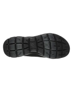 SKECHERS - SUMMITS - Sneakers nera con tomaia in morbido mesh piatto e allacciatura frontale con elstici