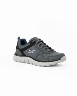 SKECHERS TRACK SCLORIC- Sneakers grigia e blu da uomo