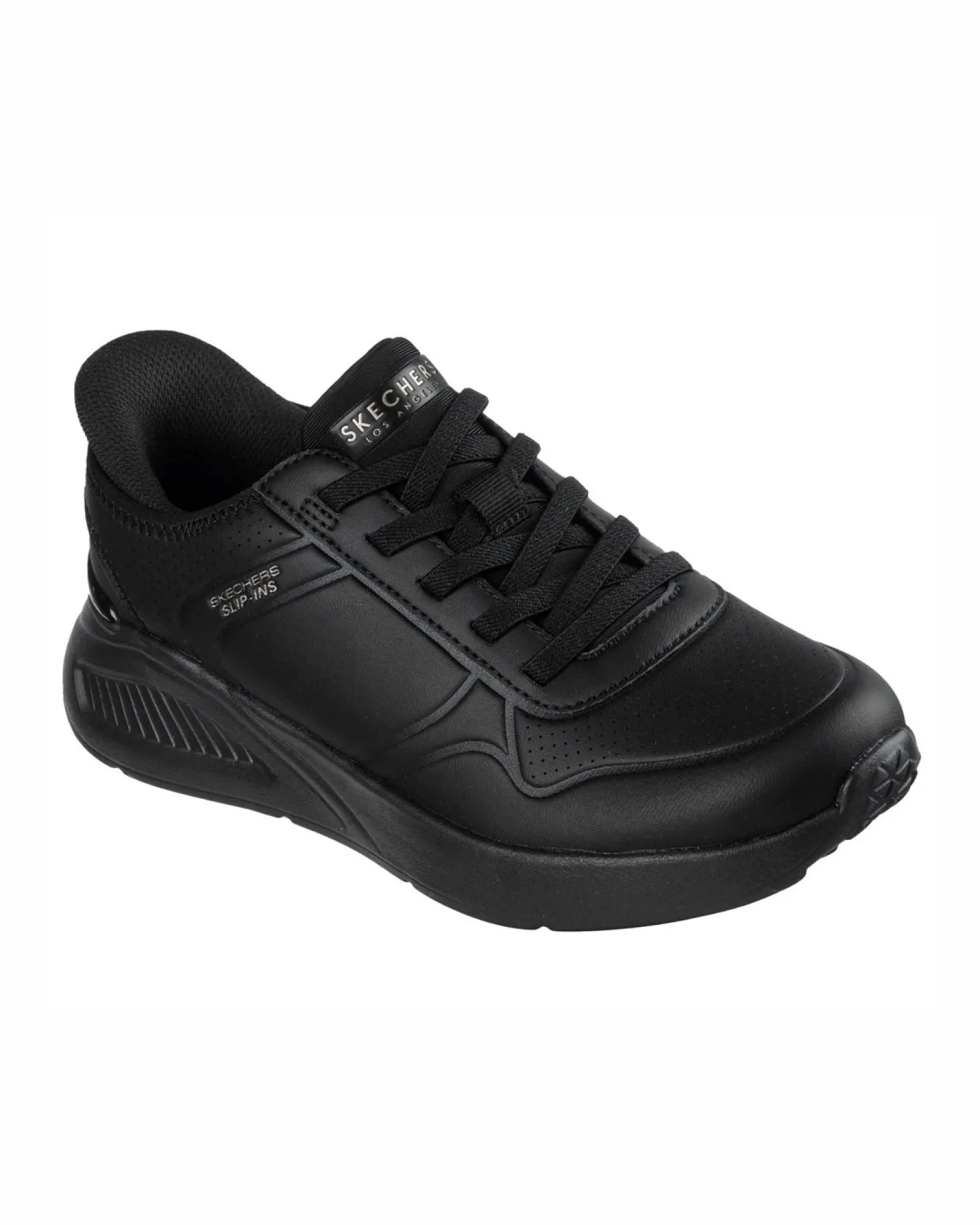 SKECHERS - UNO LITE - FLOATING STEPS - Sneakers nera da donna con tomaia in duraleather