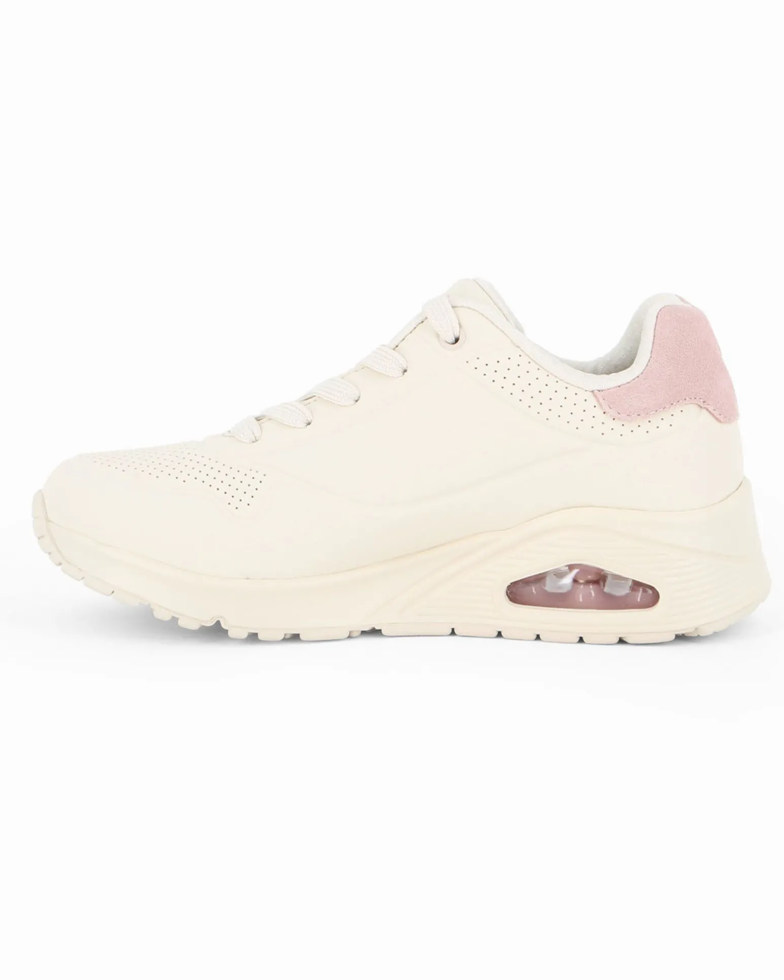 SKECHERS - UNO - POP BACK - Sneakers beige con intersuola ammortizzata ad aria visibile
