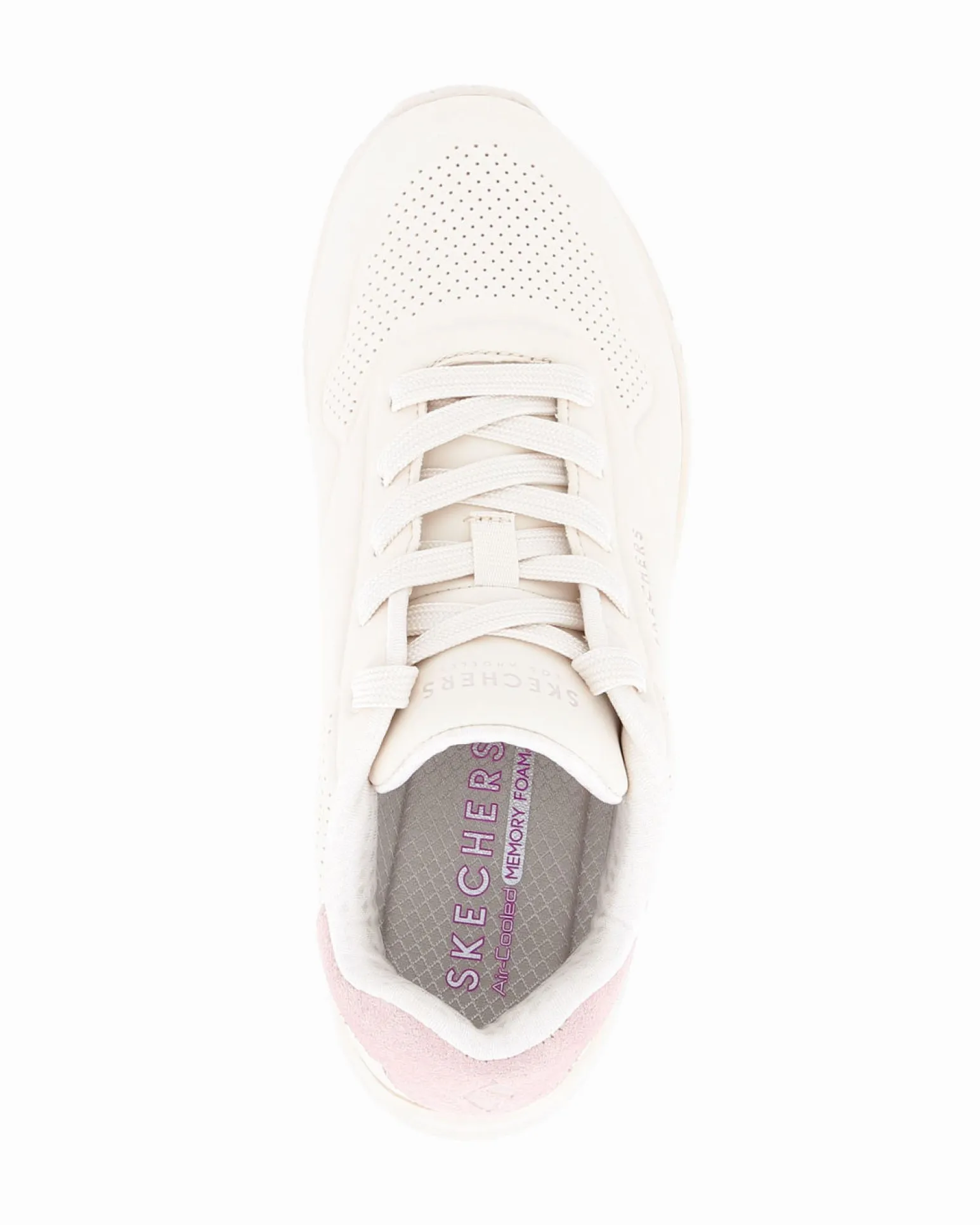SKECHERS - UNO - POP BACK - Sneakers beige con intersuola ammortizzata ad aria visibile