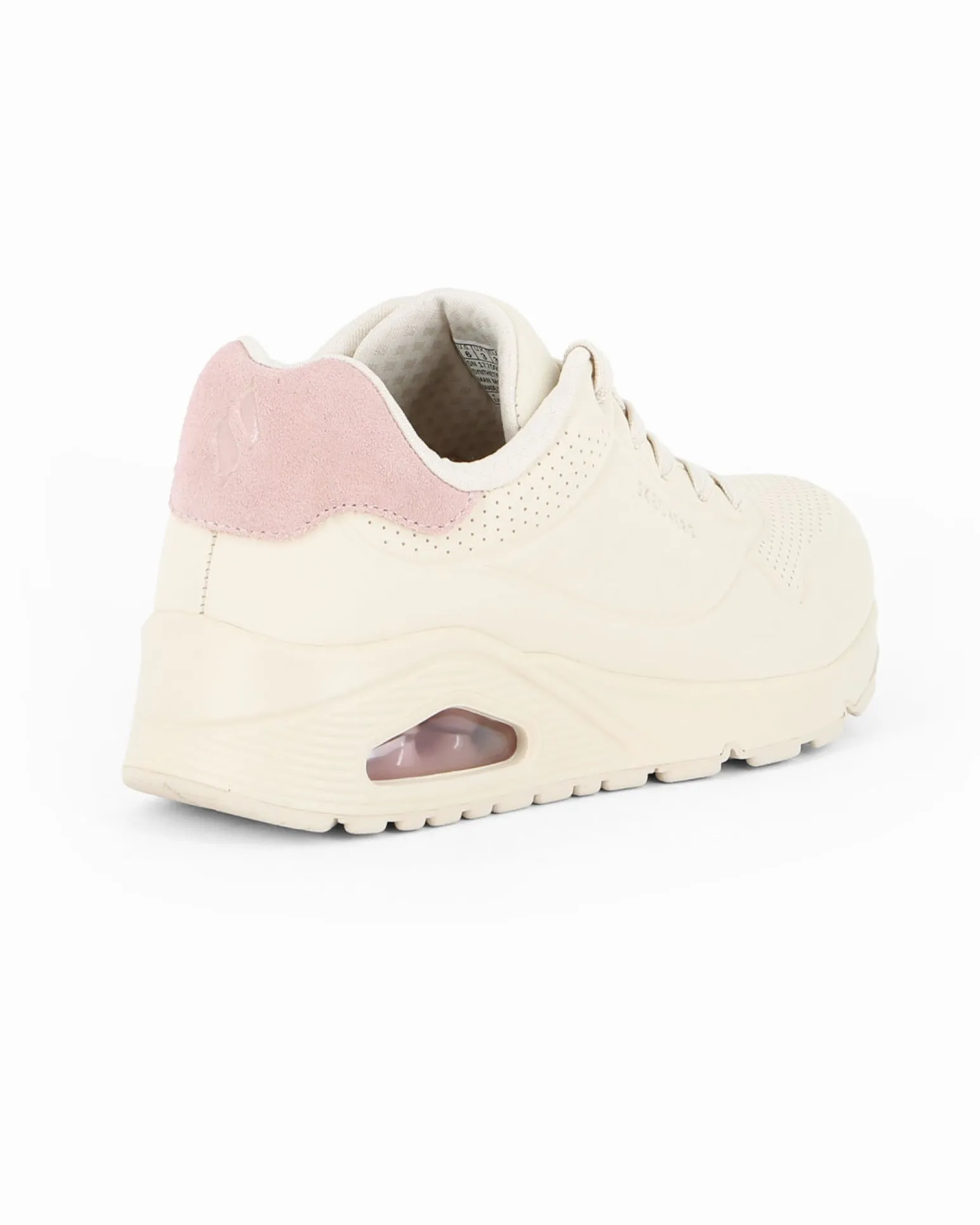 SKECHERS - UNO - POP BACK - Sneakers beige con intersuola ammortizzata ad aria visibile