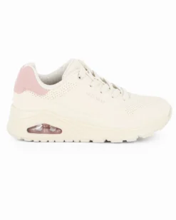 SKECHERS - UNO - POP BACK - Sneakers beige con intersuola ammortizzata ad aria visibile