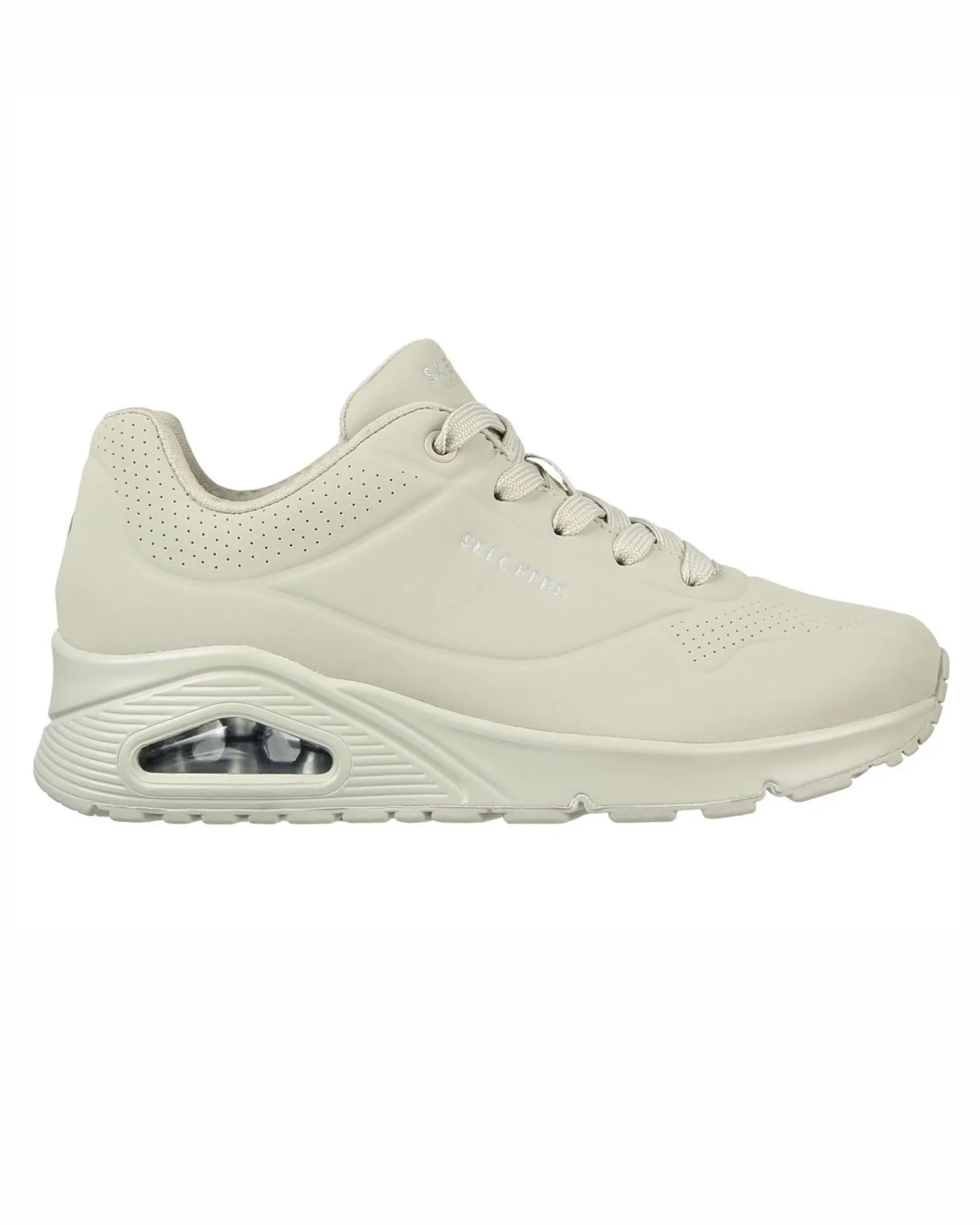 SKECHERS - UNO - STAND ON AIR - Sneakers panna da donna con tomaia traforata