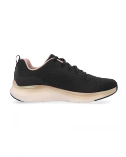 SKECHERS - VAPOR FOAM MIDNIGHT GLIMMER - Sneakers nera da donna con dettagli oro