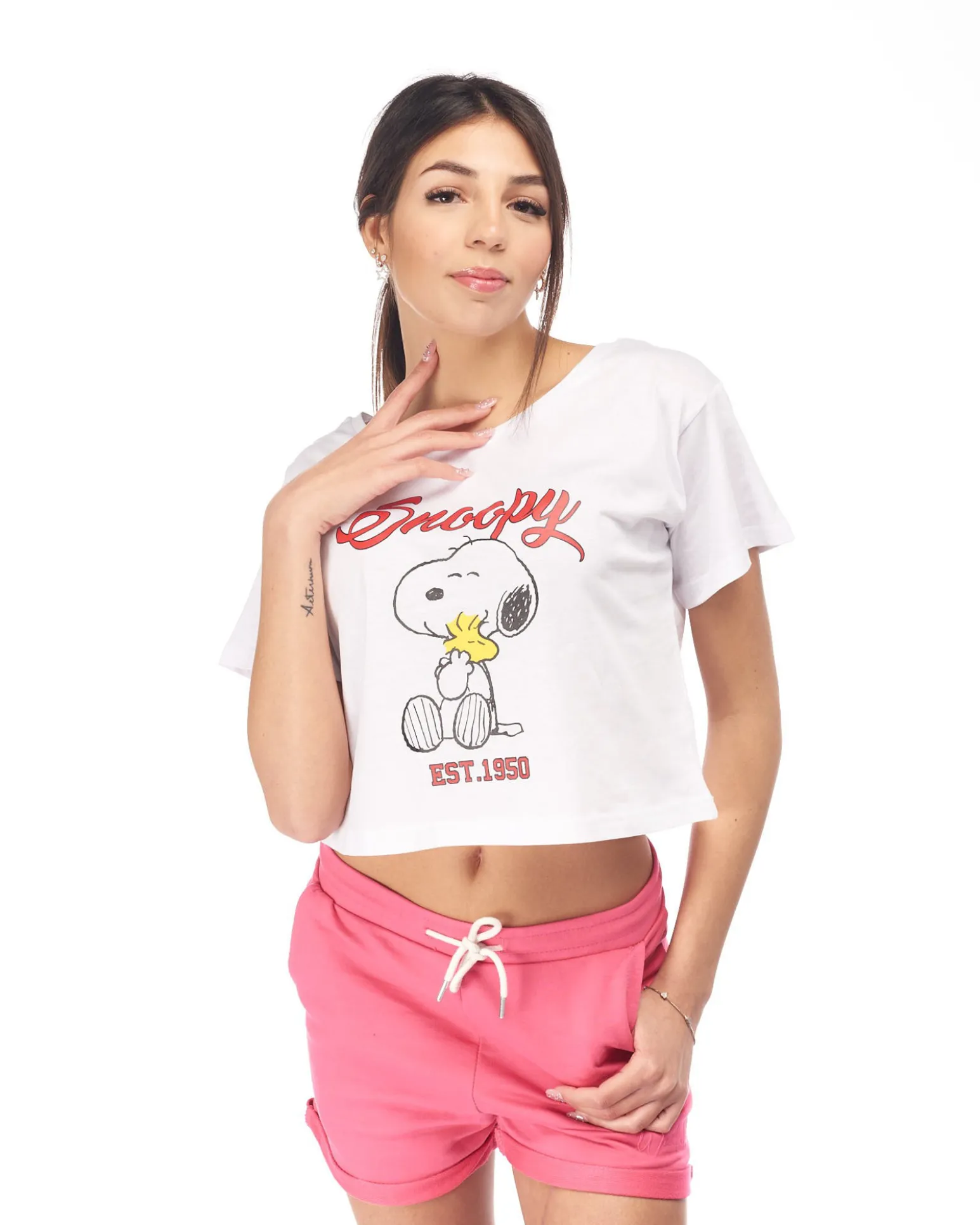 SNOOPY - DONNA TSHIRT MEZZA MANICA