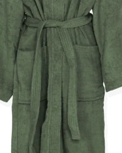 SOLO SOPRANI - Accappatoio unisex con cappuccio verde