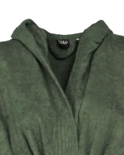 SOLO SOPRANI - Accappatoio unisex con cappuccio verde