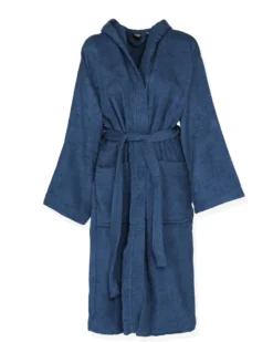 SOLO SOPRANI - Accappatoio unisex con cappuccio indaco