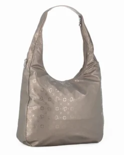 SOLO SOPRANI - Borsa sacca bronzo con tasca frontale, tracolla removibile