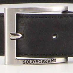 SOLO SOPRANI - Cinta con interno in VERA PELLE e fibbia nickel free