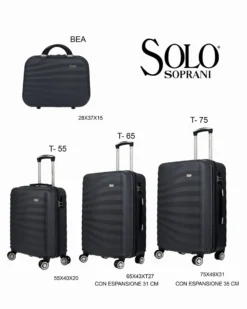 SOLO SOPRANI - TROLLEY ABS CON 4 RUOTE DOPPIE