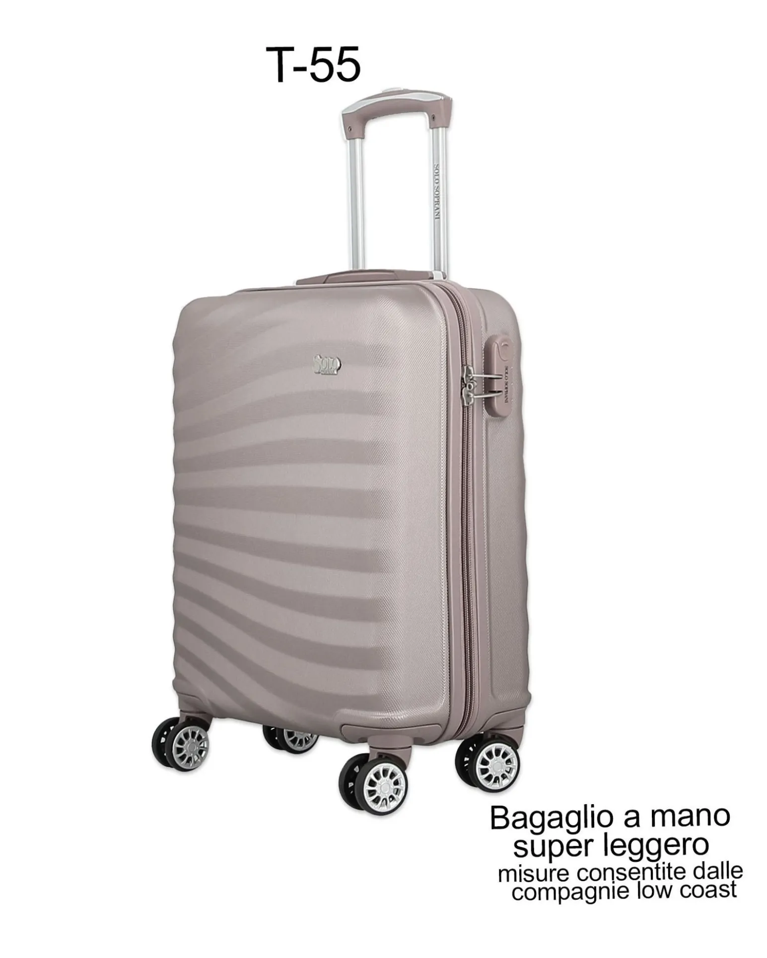 SOLO SOPRANI - TROLLEY ABS CON 4 RUOTE DOPPIE