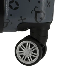 SOLO SOPRANI - TROLLEY BLU LOGGATO IN ABS 4 RUOTE