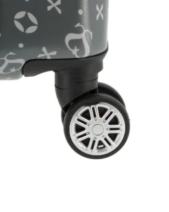 SOLO SOPRANI - TROLLEY GRIGIO LOGGATO IN ABS 4 RUOTE