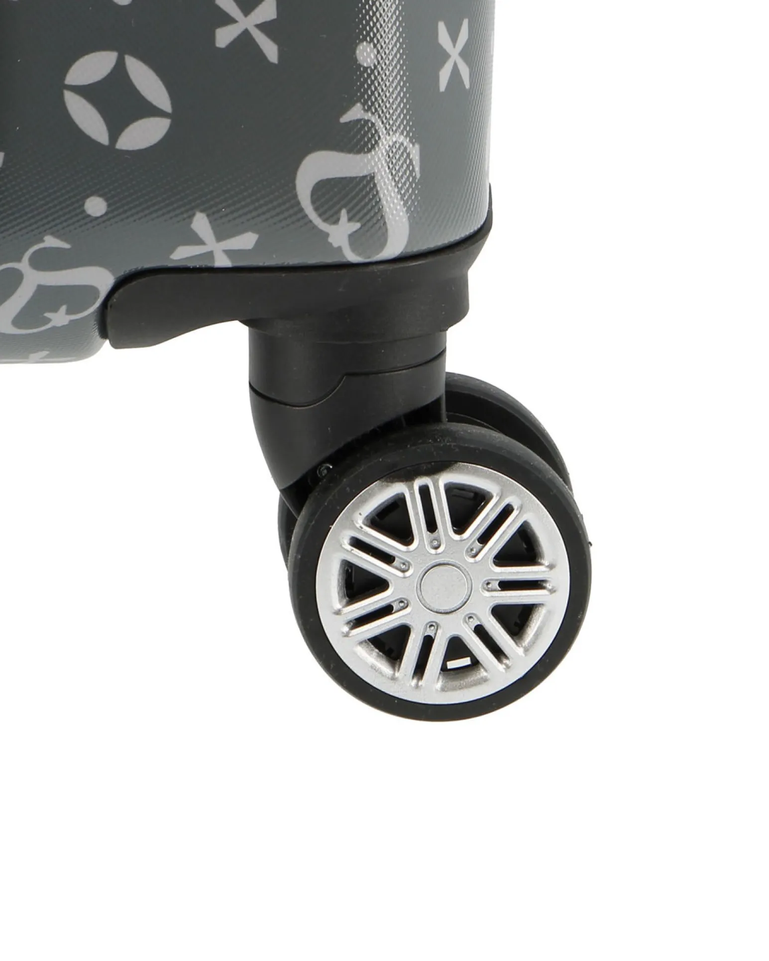 SOLO SOPRANI - TROLLEY GRIGIO LOGGATO IN ABS 4 RUOTE