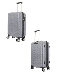 SOLO SOPRANI - TROLLEY GRIGIO LOGGATO IN ABS 4 RUOTE