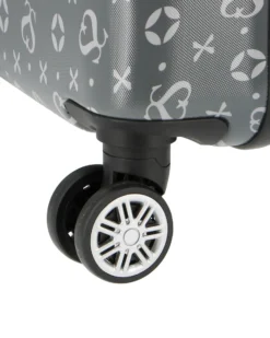 SOLO SOPRANI - TROLLEY GRIGIO SCURO LOGGATO IN ABS 4 RUOTE