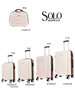 SOLO SOPRANI - TROLLEY LATTE LOGGATO IN ABS 4 RUOTE