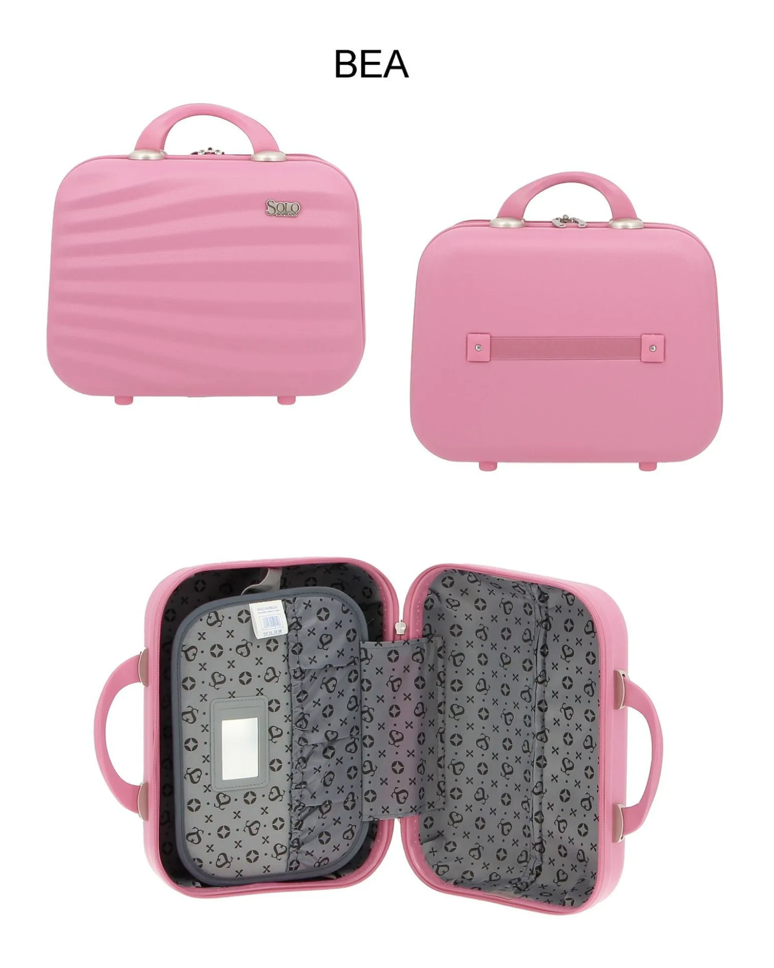 SOLO SOPRANI - TROLLEY ROSA ABS CON 4 RUOTE DOPPIE