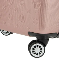 SOLO SOPRANI - TROLLEY ROSE GOLD IN ABS 4 RUOTE DOPPIE CON STAMPA LOGO