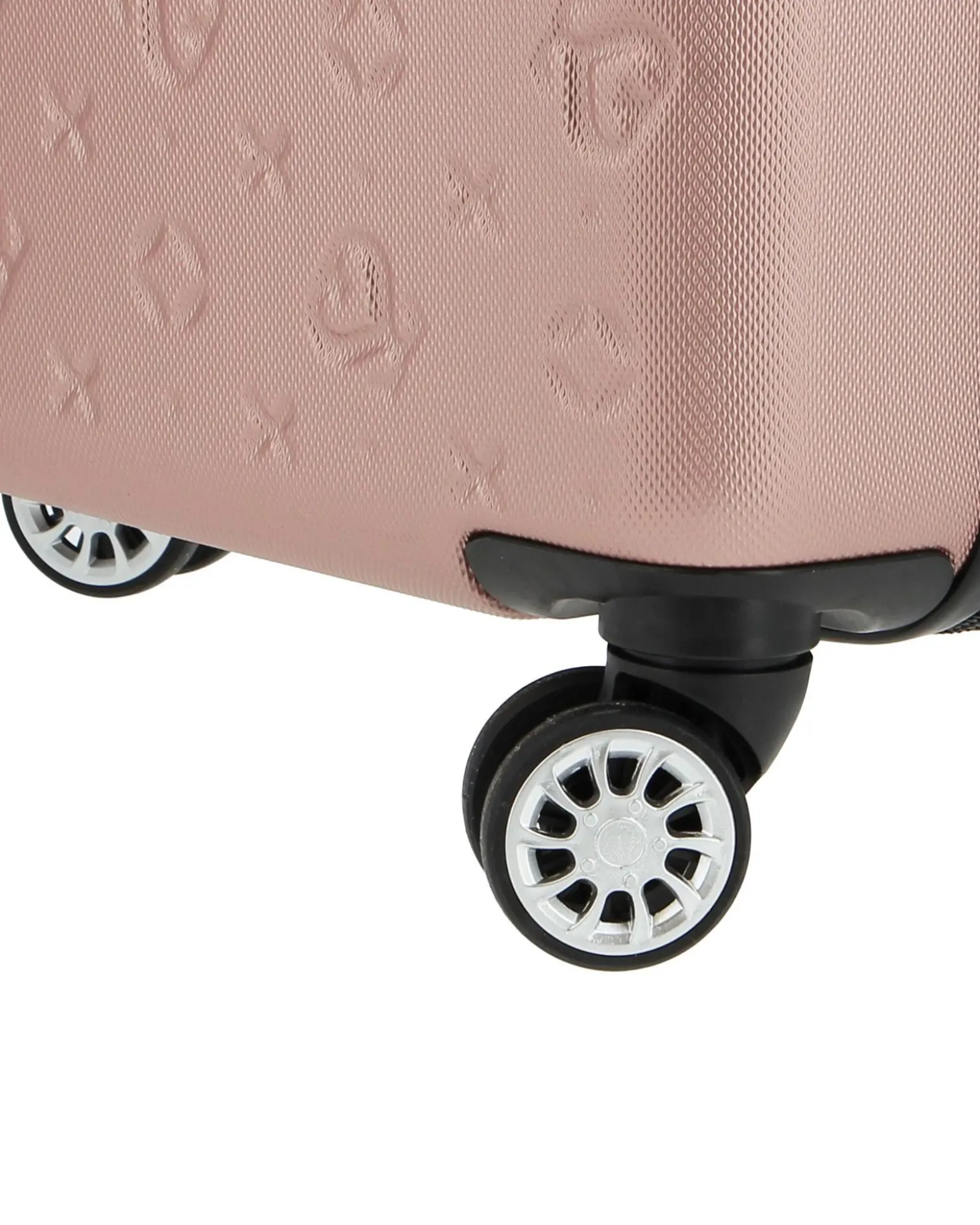 SOLO SOPRANI - TROLLEY ROSE GOLD IN ABS 4 RUOTE DOPPIE CON STAMPA LOGO