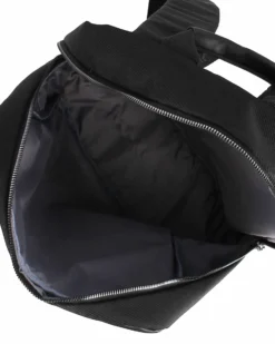 SOLO SOPRANI - Zaino ufficio nero con scomparto interno porta computer e tasca frontale