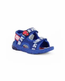SPIDER-MAN - Sandalo blu doppio strappo con luci