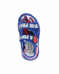 SPIDER-MAN - Sandalo blu doppio strappo con luci