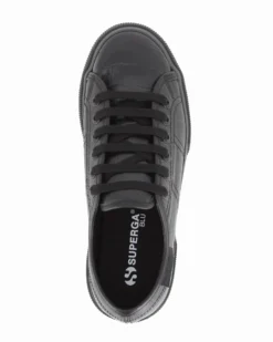 SUPERGA - SCARPA 3790 PLATFORM DA DONNA NERO COCCO