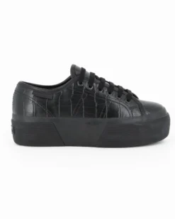 SUPERGA - SCARPA 3790 PLATFORM DA DONNA NERO COCCO