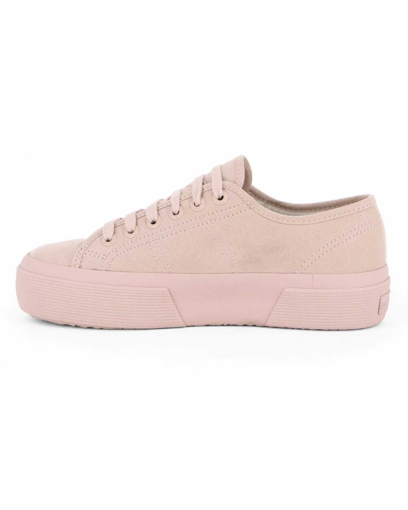 SUPERGA - SCARPA 3790 PLATFORM IN CAMOSCIO ROSA DA DONNA