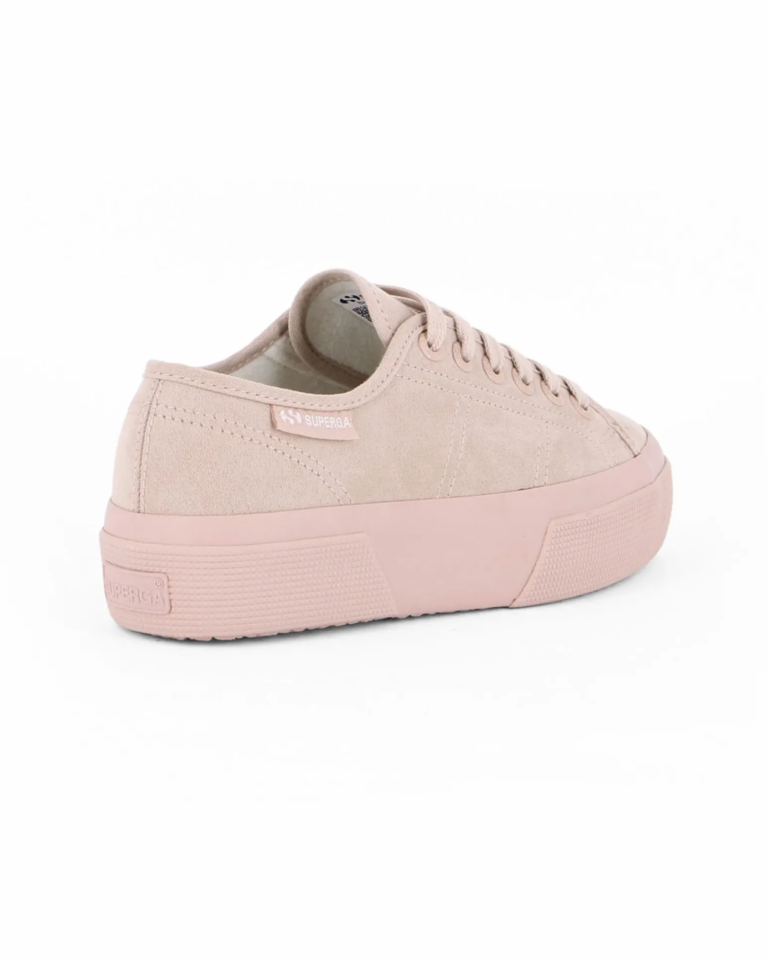 SUPERGA - SCARPA 3790 PLATFORM IN CAMOSCIO ROSA DA DONNA