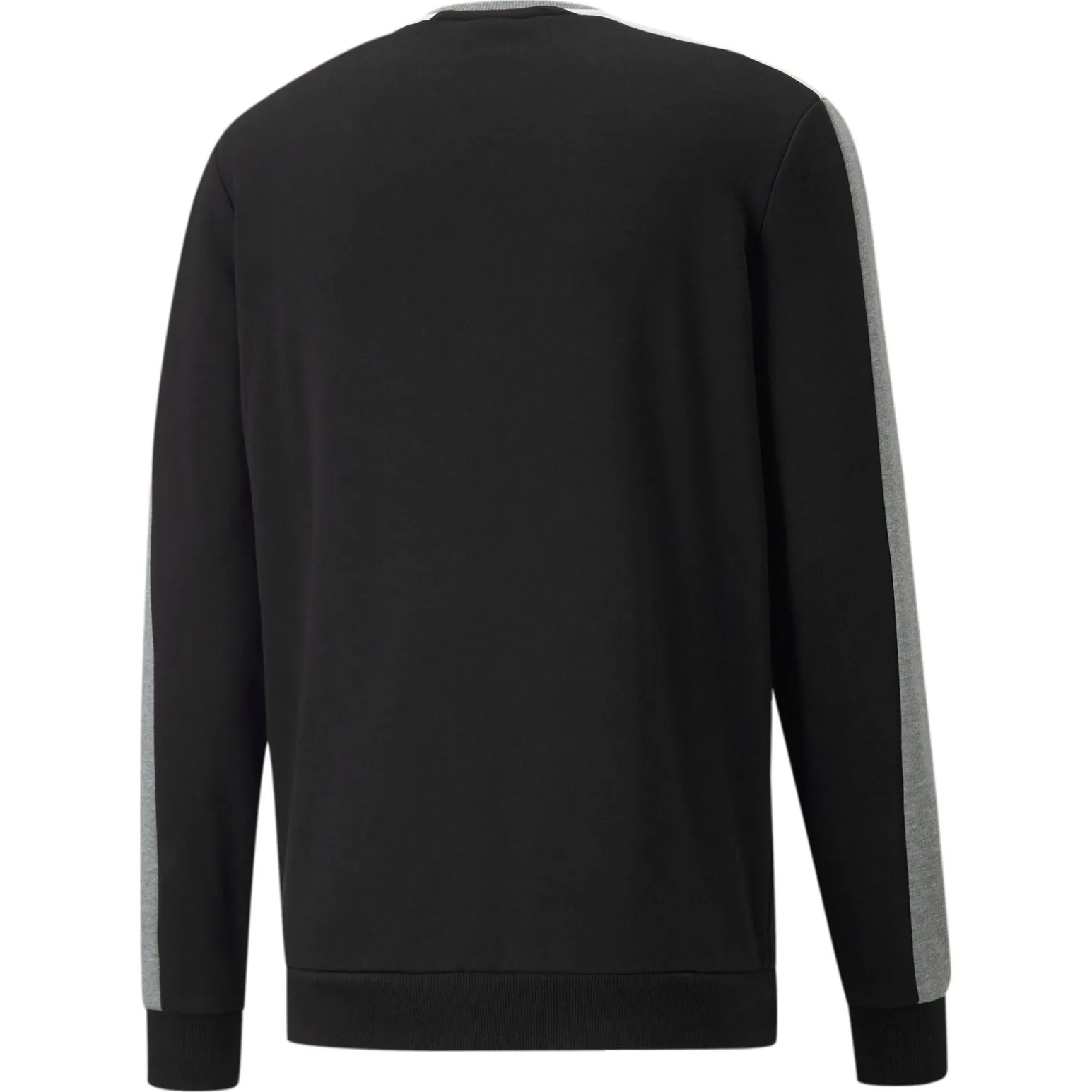 SWEAT ESS+BLOCK CREW TR GREY-BLACK