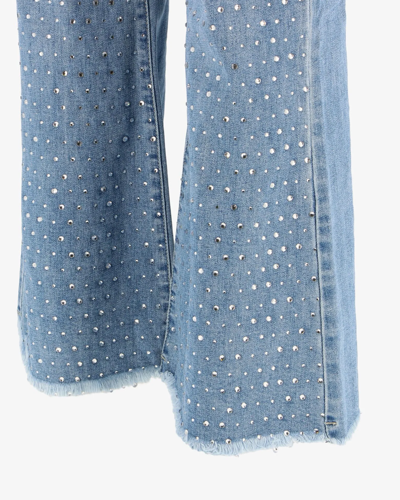 TATOO - JEANS FLARE DA DONNA ELASTICIZZATI CON STRASS