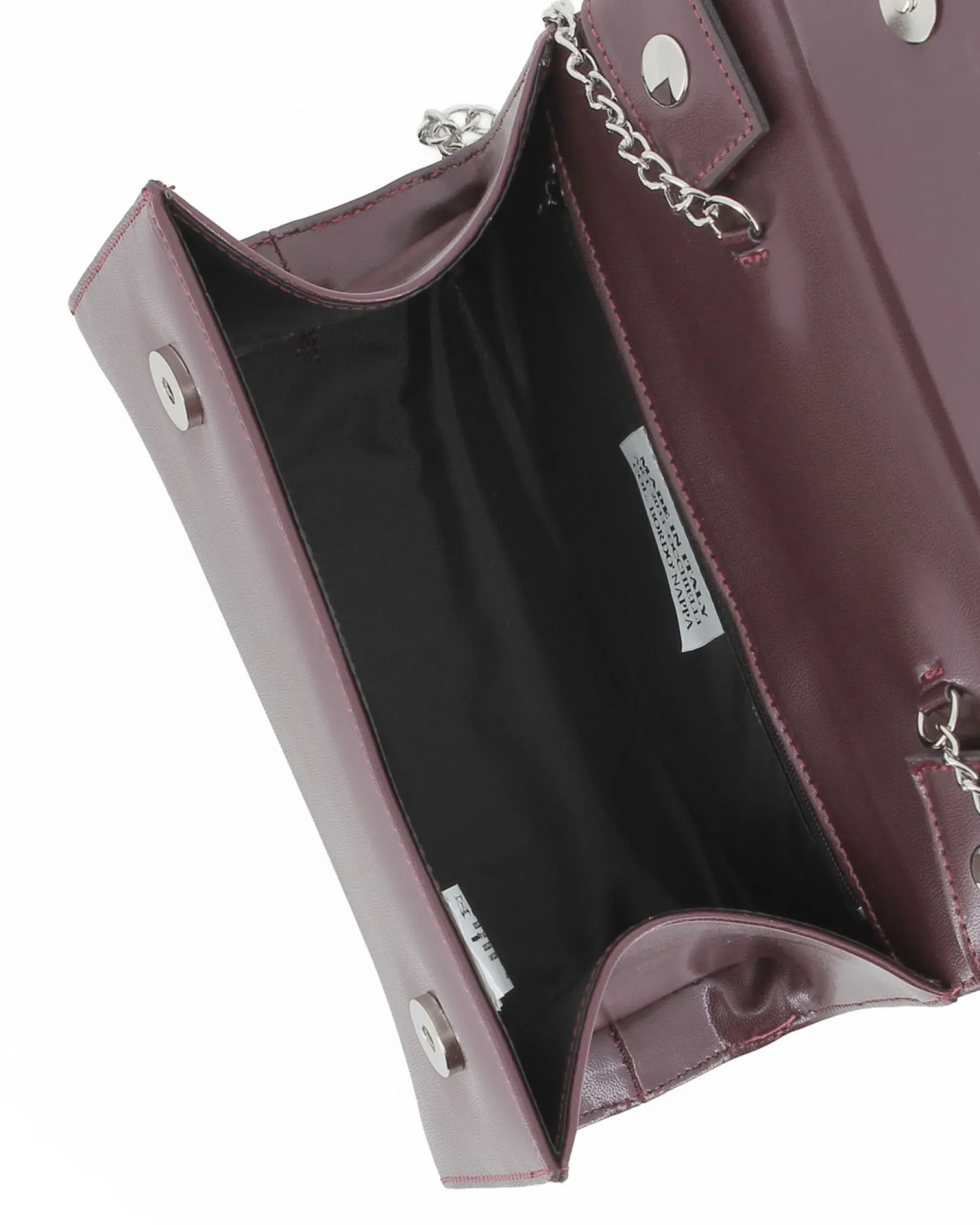 TATOO - Minibag ad un manico bordeaux con occhielli sulla patta