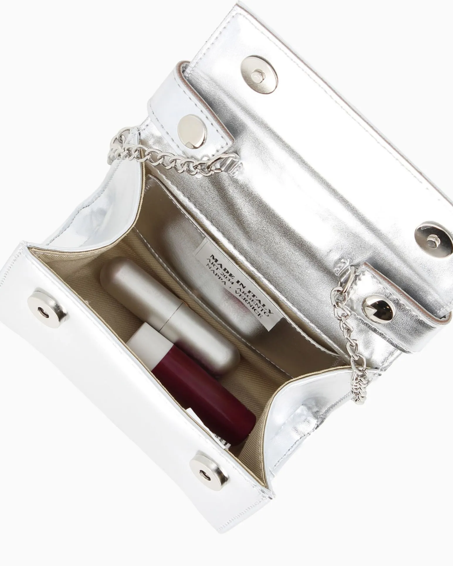 TATOO - MINIBAG ARGENTO UN MANICO - 2034