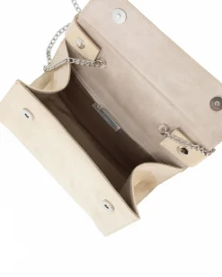 TATOO - MINIBAG BEIGE CAMOSCIO E VERNICE UN MANICO - 2033