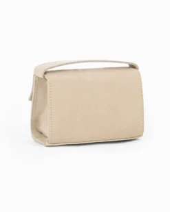 TATOO - MINIBAG BEIGE IN CAMOSCIO UN MANICO - 2034