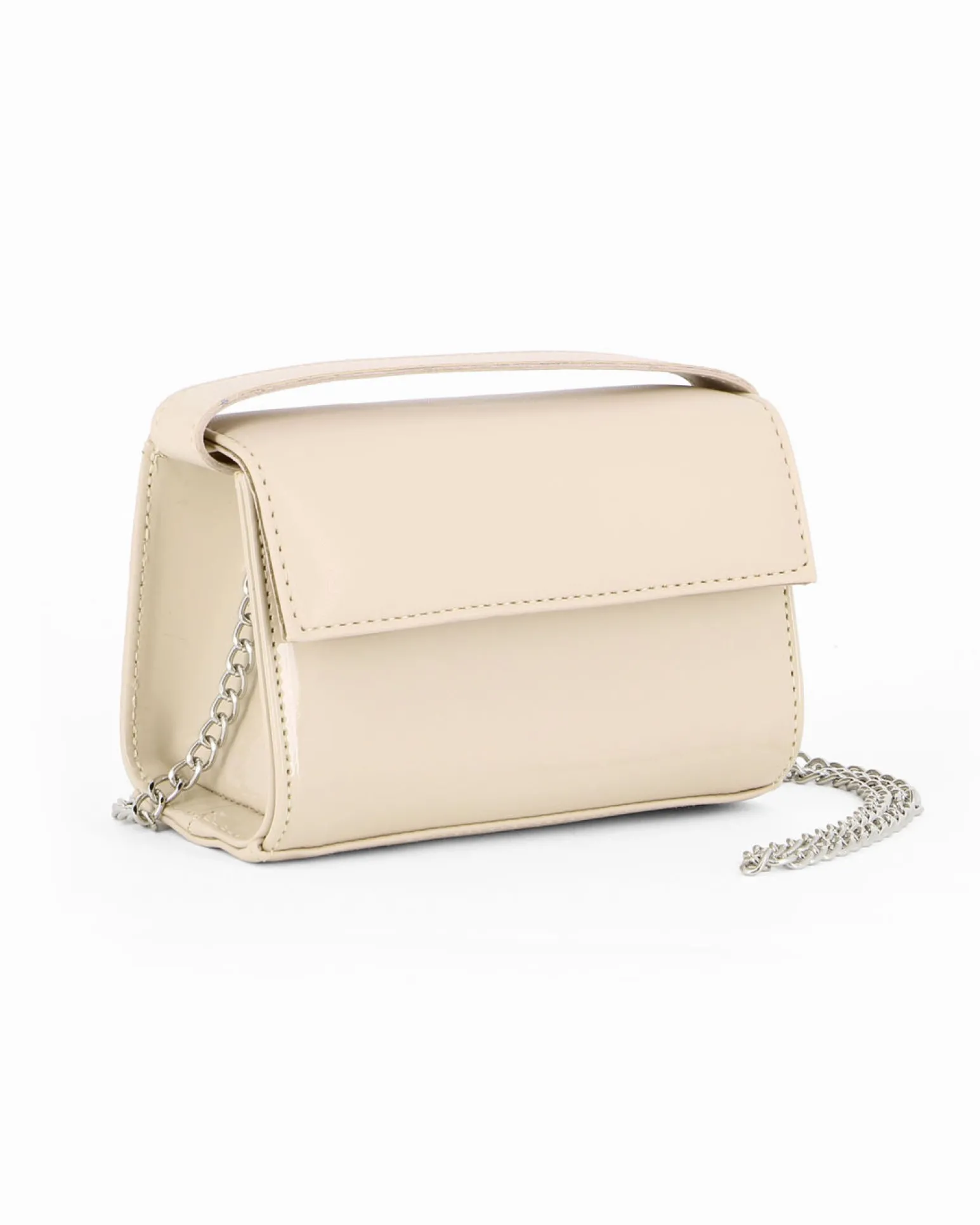 TATOO - MINIBAG BEIGE VERNICE UN MANICO - 2034
