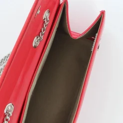 TATOO - Tracolla rossa multimateriale con patta, MADE IN ITALY