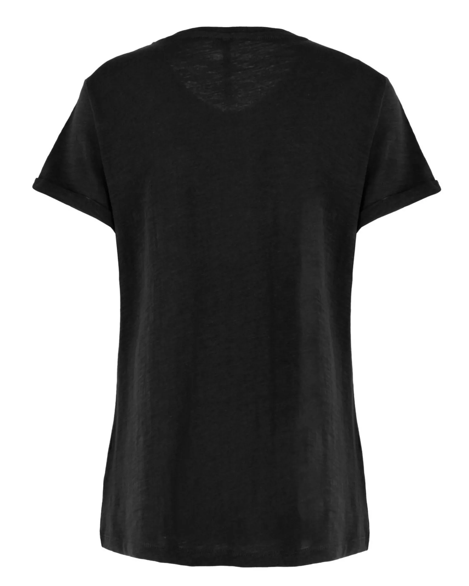 TATOO - Tshirt manica corta con stampa e scritta malva in cotone