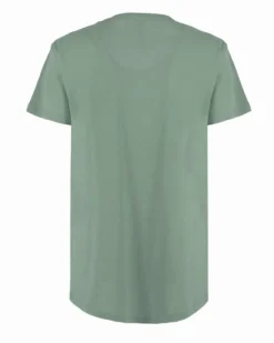 TATOO - Tshirt manica corta con stampa e scritta beige in cotone