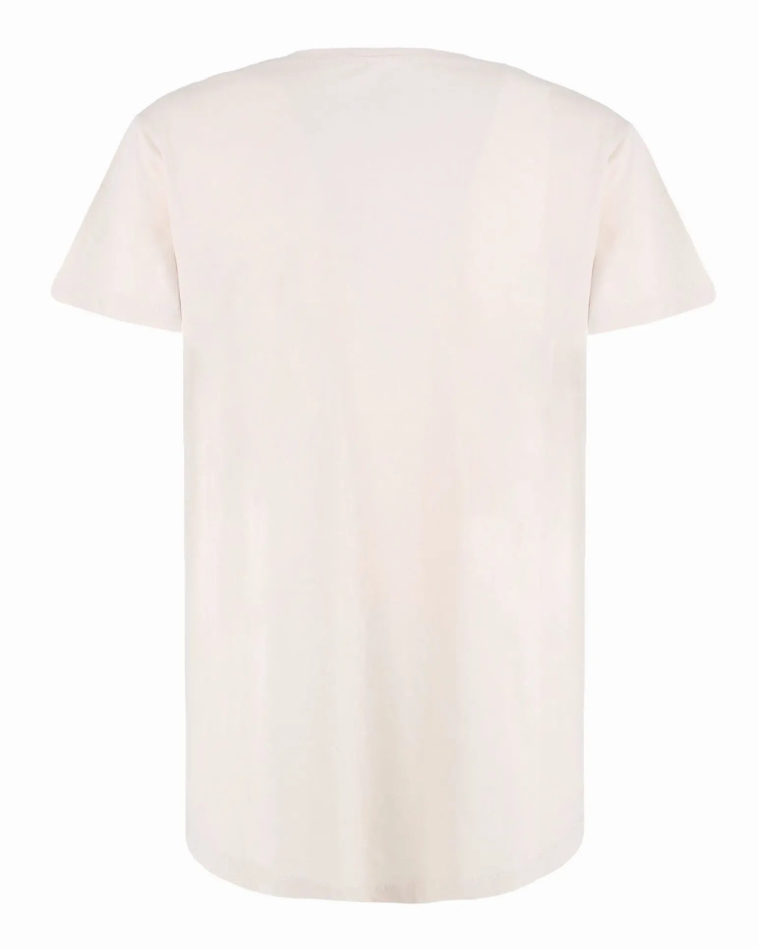 TATOO - Tshirt manica corta con cuore e scritta marrone in cotone