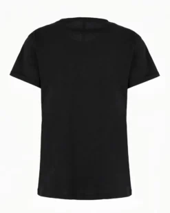 TATOO - Tshirt manica corta con stampa e scritta nera in cotone