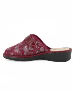 TIGLIO - Ciabatta bordeaux da donna con strappo