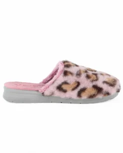 TIGLIO - Pantofola leopardata rosa, MADE IN ITALY