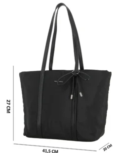 TOTE BAG 2MANICI C/FIOCCO FRONTALE